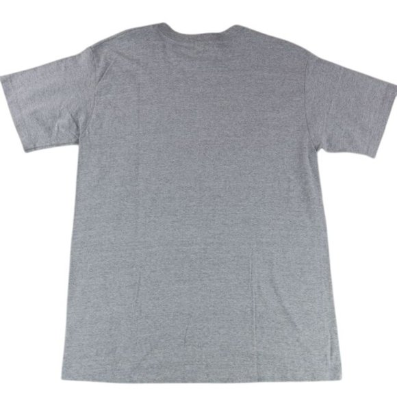 Vintage Adidas Shirt Mens M Tall Gray Casual Short Sleeve Crewneck Fence Graphic - Picture 4 of 6